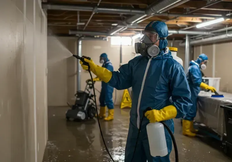 Basement Sanitization and Antimicrobial Treatment process in Carrollwood, FL